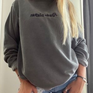 RUDE VOGUE sweatshirt - washed black